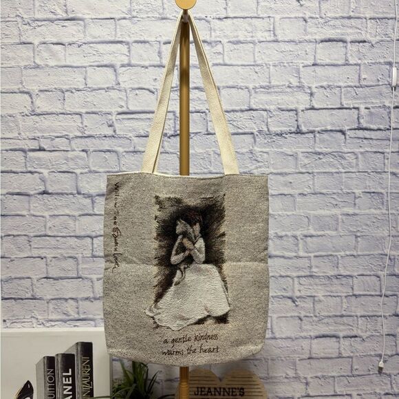 Willow Tree Susan Lordi Joy A Gentle Kindness Warms The Heart Tapestry Tote Bag - Picture 1 of 11